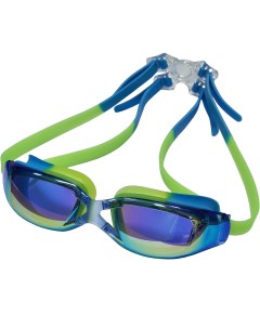 Очки для плавания зеркальные взрослые E39688 сине зеленый Sportex
