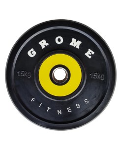 Диск обрезиненный WP 080 15кг Grome fitness