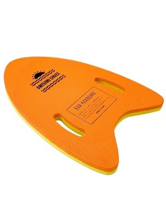 Доска для плавания 2 х цветная с ручками 31х42х2 5 см E32994 оранжево желтая Sportex