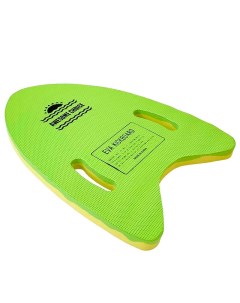 Доска для плавания 2 х цветная с ручками 31х42х2 5 см E32994 зелено желтая Sportex