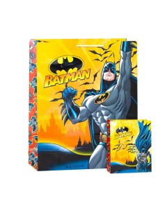Пакет подарочный большой желтый Batman 22х31х10 см Nd play
