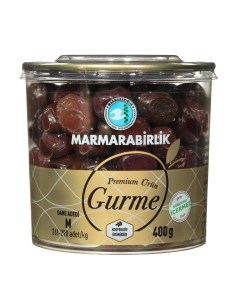 Чёрные оливки Gourmet 400 г Marmarabirlik