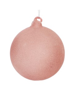 Шар новогодний серебристо розовый 10 см Shishi ny