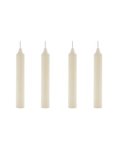 Набор хозяйственных свечей 2x17 8 см 4 шт белый Антей кэндл