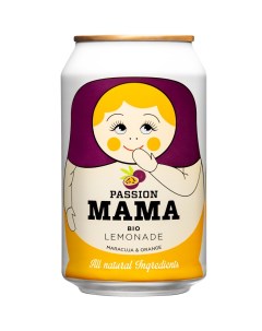 Лимонад bio маракуйя 330 мл Mama lemonades