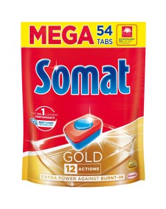 Таблетки Gold Для посудомоечных машин 54 шт Somat