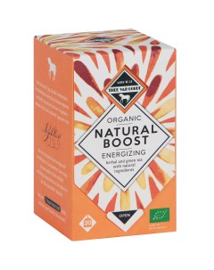 Чайный напиток Organic Natural Boost Energizing Herbal and Green tea 20 пакетиков Thee van oordt