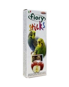 Лакомство Sticks для попугаев с яблоком 60г Fiory