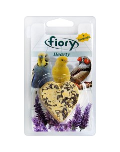 Био камень для птиц с лавандой в форме сердце 40 Fiory