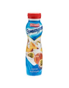 Напиток йогуртный Эрмигурт Персик маракуйя 1 2 290 г Ehrmann