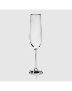 Набор бокалов для шампанского Виола 40729 20733 190 190 мл 6 шт Bohemia crystall