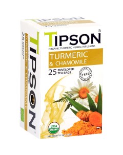 Чай органический Куркума и ромашка 25 пакетиков Tipson