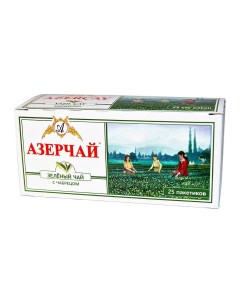 Чай зеленый с чабрецом 25х2 г Азерчай