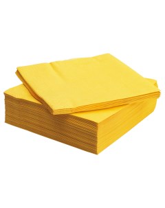 Салфетки бумажные двухслойные желтые 33х33 см 125 шт Duni