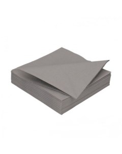 Салфетки бумажные двухслойные серые 33х33 см 125 шт Duni