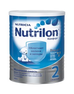 Смесь молочная Комфорт 2 с 6 месяцев 400 г Nutrilon