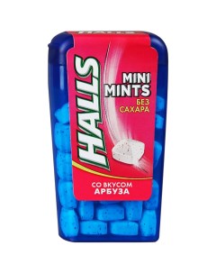 Конфеты Mini Mints со вкусом арбуза без сахара 12 5г Halls