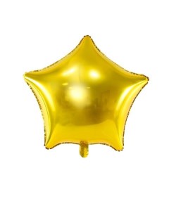 Шар воздушный из фольги звезда золотая 48см Party deco