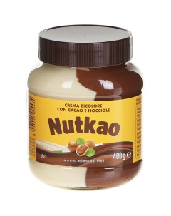 Паста шоколадная двухцветная 400г Nutkao