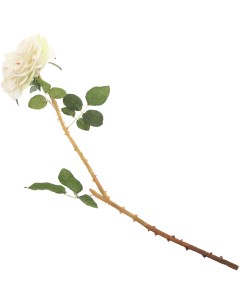 Цветок искусственный роза кремовая 55 см Litao