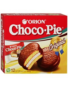 Пирожное Orion Original в шоколадной глазури 360 г Choco pie