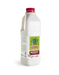 Молоко пастеризованное 3 5 1000 г Чабан