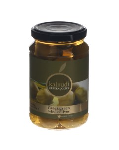 Оливки зеленые Colossal цельные 200 г Kaloudi