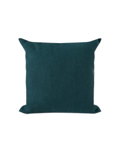 Декоративная подушка Фьорд тёмно бирюзовая 45х45 см Linen love