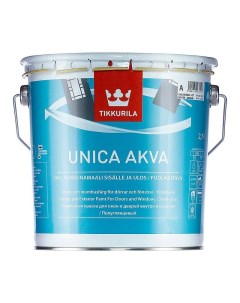 Краска для окон и дверей полуглянцевая unica akva с 2 7 л Tikkurila