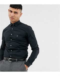 Черная приталенная рубашка эксклюзивно для ASOS Calvin klein