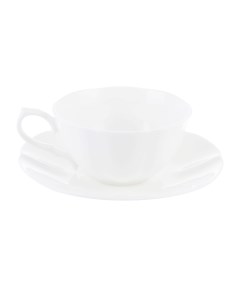 Чашка чайная 370 мл с блюдцем империал бел Hatori
