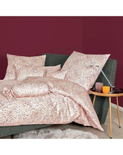Комплект постельного белья 1 5 спальный Messina Milano белый с розовым Janine
