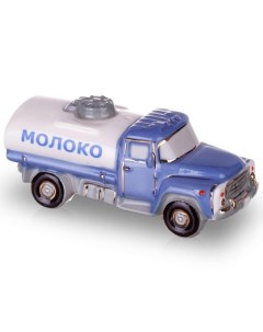 Елочная игрушка Ретро автомобили Цистерна Молоко Фарфоровая мануфактура
