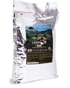 Сухой корм для собак полнорационный с ягненком и рисом обогащенный 15 кг Landor