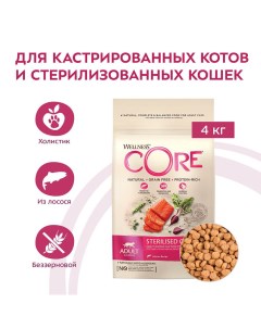 Сухой корм для кошек Sterilised Лосось 0 3 кг Core