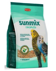Сухой корм для волнистых попугаев Sunmix Cocorite комплексный 0 85 кг Padovan