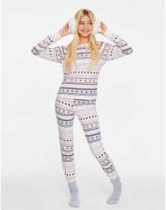 Пижама со скандинавским узором для девочки Gloria jeans