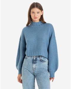 Голубой укороченный свитер оversize Gloria jeans