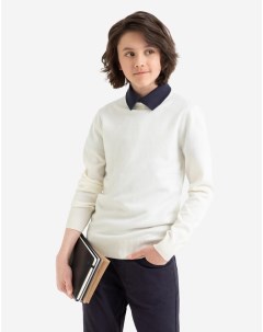 Молочный базовый джемпер для мальчика Gloria jeans