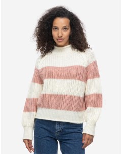 Розовый свитер oversize в полоску Gloria jeans