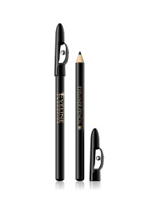 Контурный карандаш с точилкой для глаз черный Декоративная косметика Eveline cosmetics