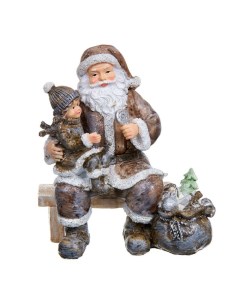 Статуэтка 16 5 см Санта Клаус с мальчиком Royal collection