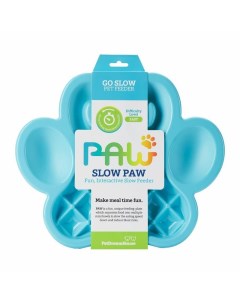 Paw Slow Feeder Blue Easy Миска для собак и кошек для медленного кормления синяя 3 2 л Petdreamhouse