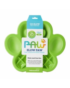 Paw Slow Feeder Green Easy Миска для собак и кошек для медленного кормления зеленая 3 2 л Petdreamhouse