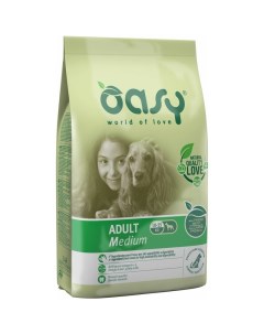 Dry Dog Adult Medium сухой корм для взрослых собак средних пород с курицей Oasy