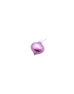 Игрушка елочная Луковица стекло фиолетовый перламутр Home decor