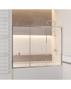 Шторка на ванну Screens SC 41 150x150 стекло прозрачное Rgw