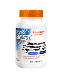 Глюкозамин Хондроитин МСМ Гиалуроновая кислота Glucosamine Chondroitin MSM Plus Hyaluronic Acid капс Doctor's best