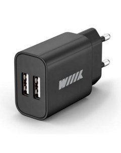 Сетевое зарядное устройство UNN 1 2 03 2 х USB 2 4А черный Wiiix