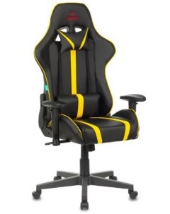 Кресло игровое VIKING ZOMBIE A4 YEL черный желтый искусственная кожа Бюрократ